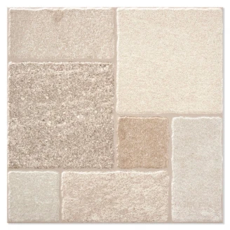 Gulvflis <strong>Rua</strong>  Beige Matt Relieff 45x45 cm